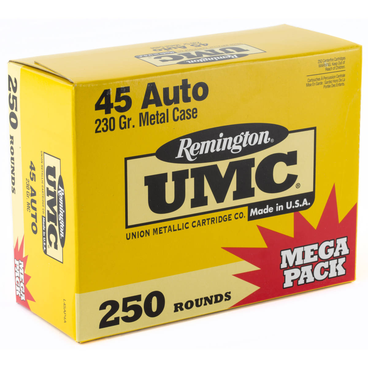45 ACP AMMO 250 Round Remington UMC 45ACP 230Gr AccuBond L45AP4A Long Range-img-1