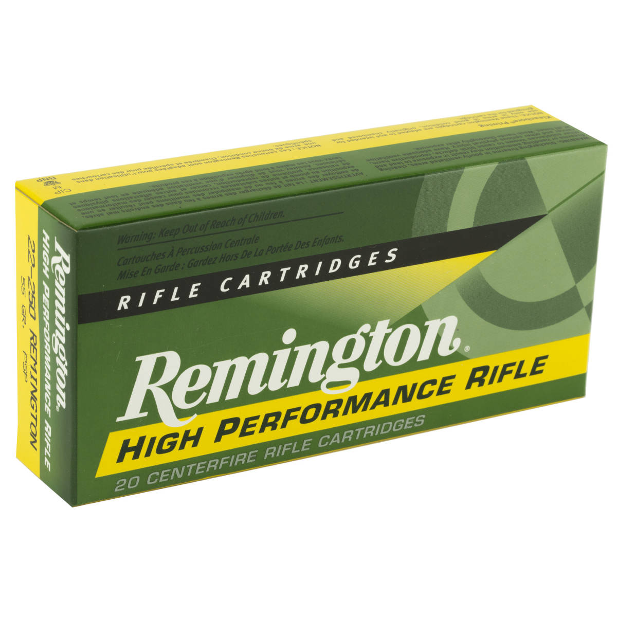 Remington Ammunition 21311 High Performance Rifle 22-250Rem 55gr Pointed-img-2