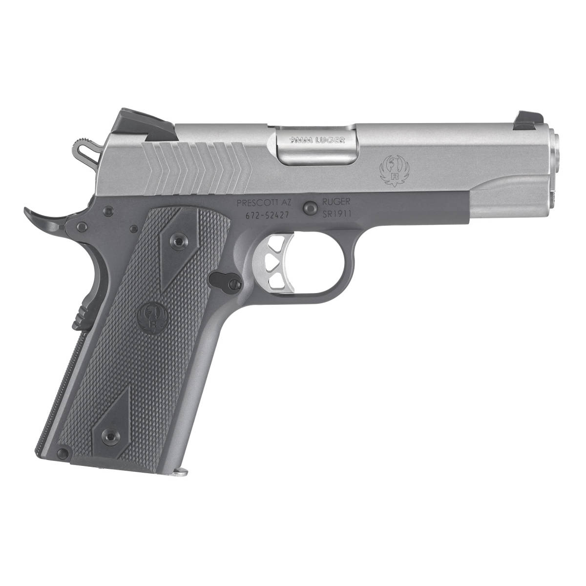 Ruger SR1911 Commander 9mm 4.25" 9+1 Stainless 6722 736676067220-img-1