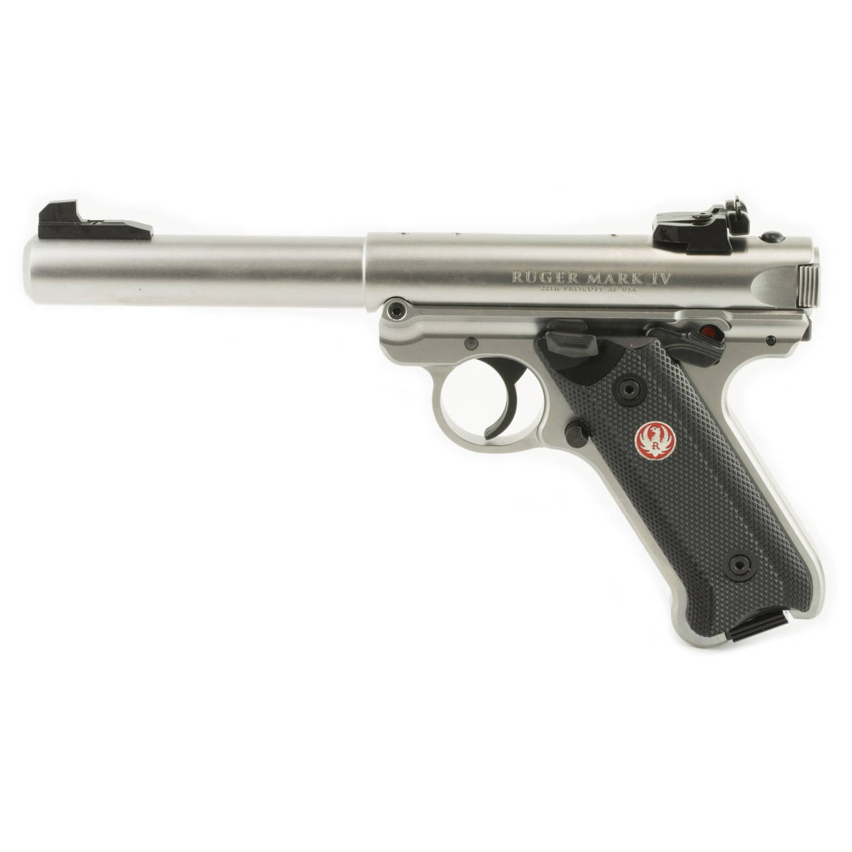Ruger 40103 Mark IV Target 22 LR 10+1 5.50” Overall Satin Stainless...-img-0