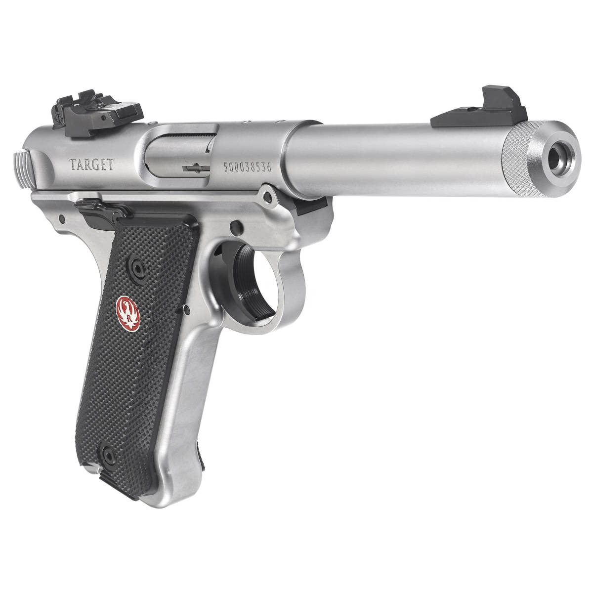 Ruger 40126 Mark IV Target 22 LR 10+1 5.50” Overall Satin Stainless...-img-1