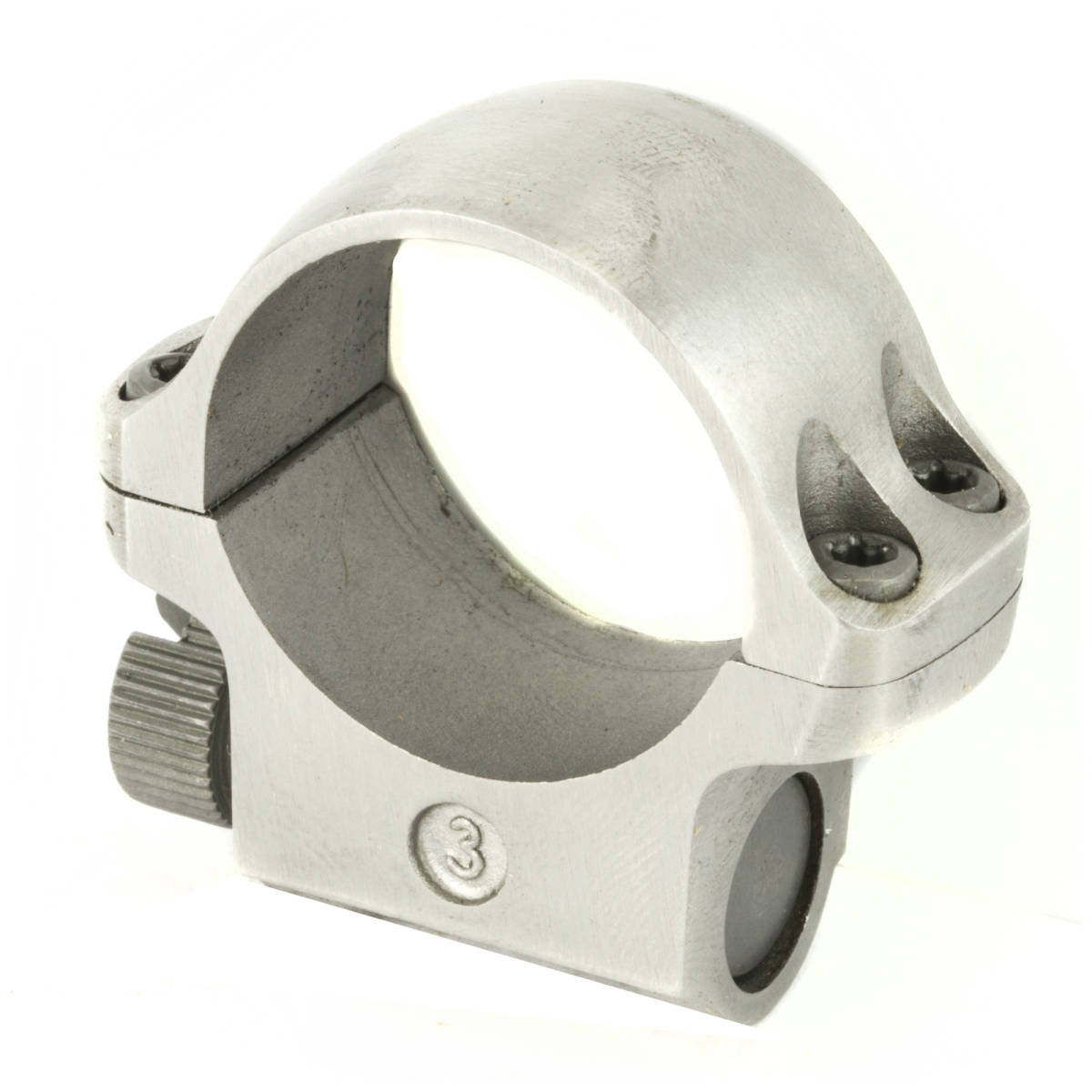 Ruger 90281 3K Scope Ring Silver 1” Low-img-1