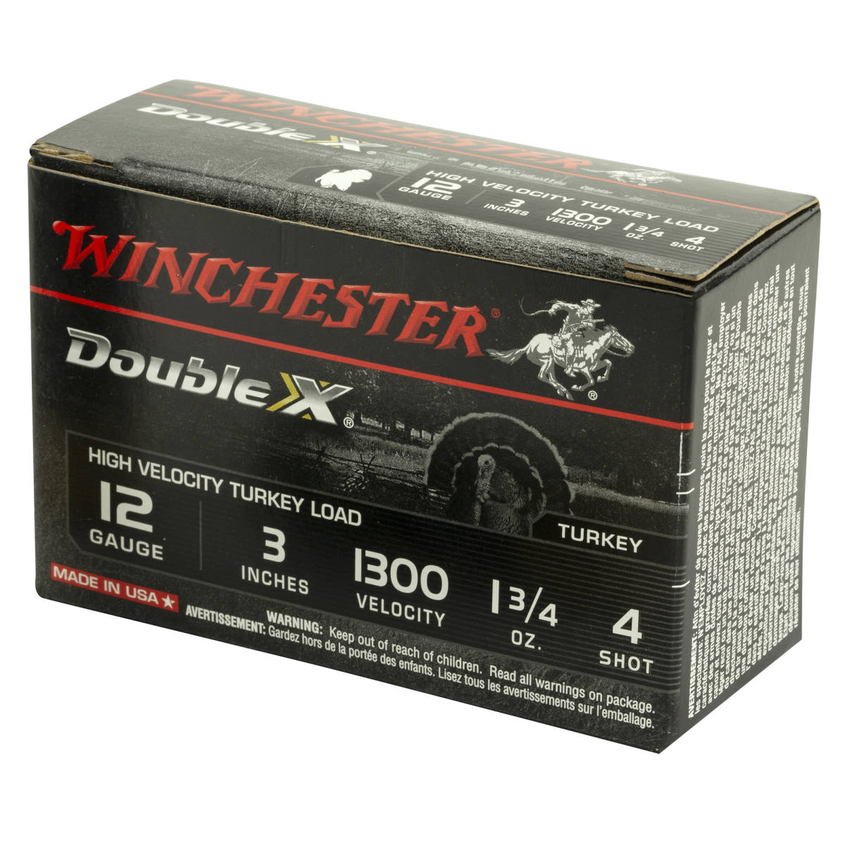 Winchester Ammo STH1234 Double X High Velocity Turkey 12Gauge 3” 1...-img-3