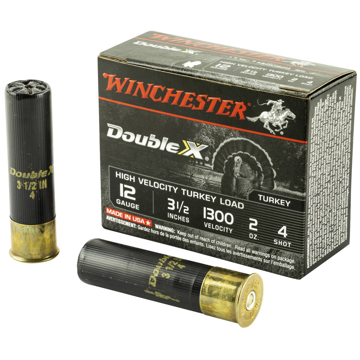 Winchester Ammo STH12354 Double X High Velocity Turkey 12Gauge 3.50”...-img-1