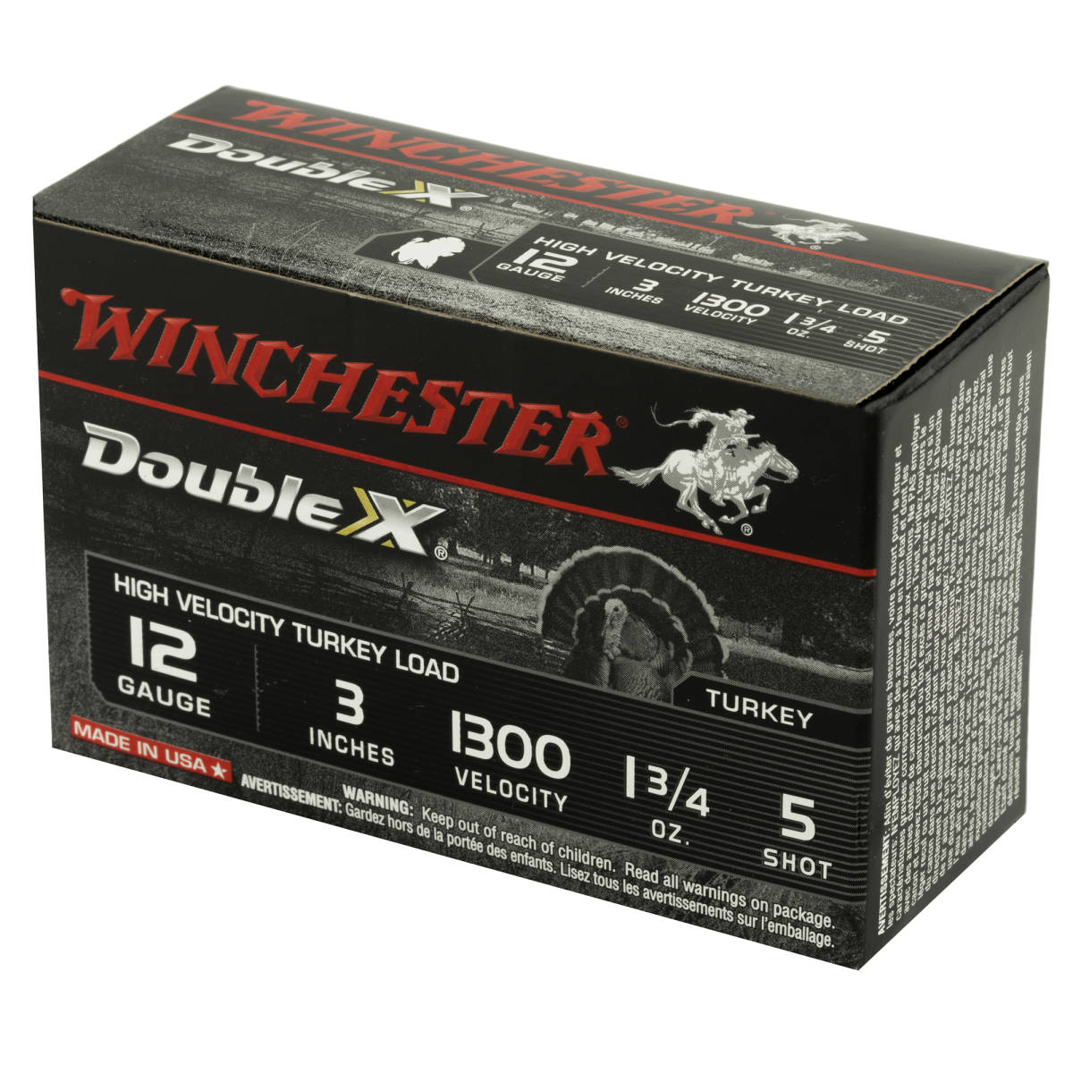 Winchester Ammo STH1235 Double X High Velocity Turkey 12 Gauge 3” 1...-img-2