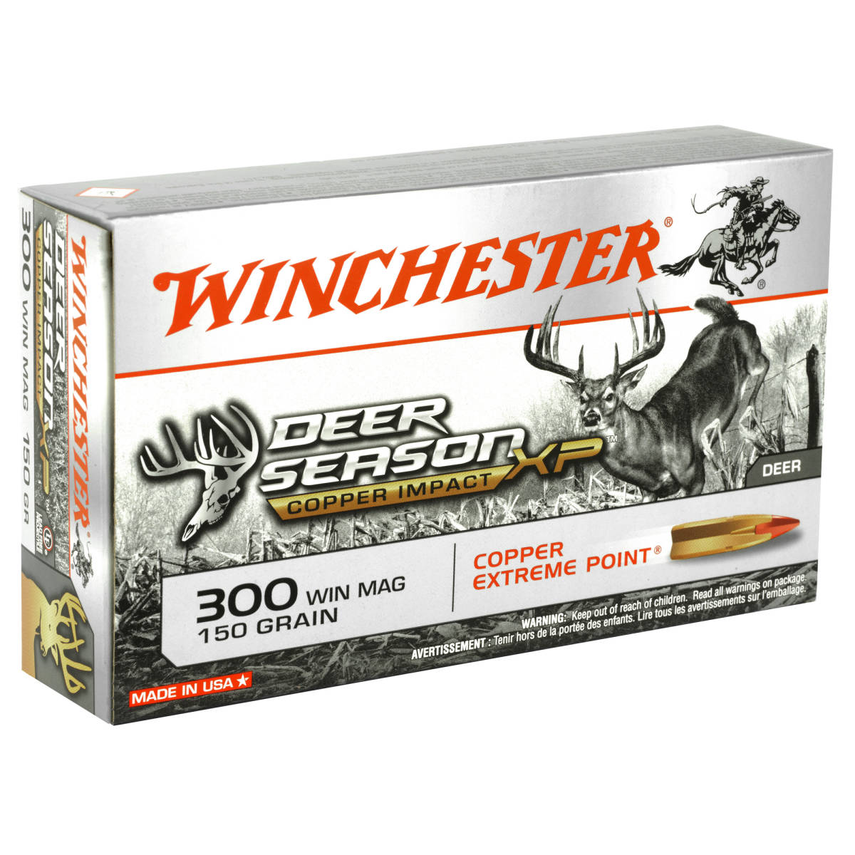 Winchester Ammo X300DSLF Deer Season XP Copper Impact 300 Win Mag 150 gr-img-2