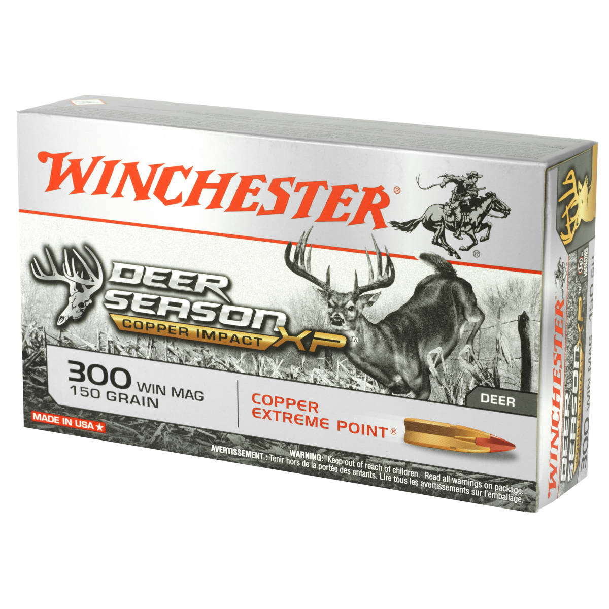 Winchester Ammo X300DSLF Deer Season XP Copper Impact 300 Win Mag 150 gr-img-3