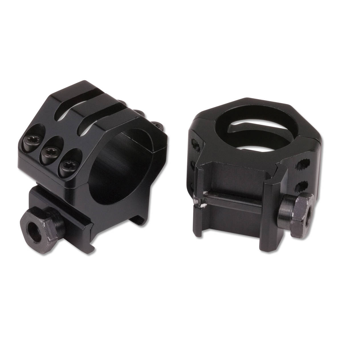 Weaver Mounts 99692 Six-Hole Picatinny Rings Matte Black 30mm Low ...