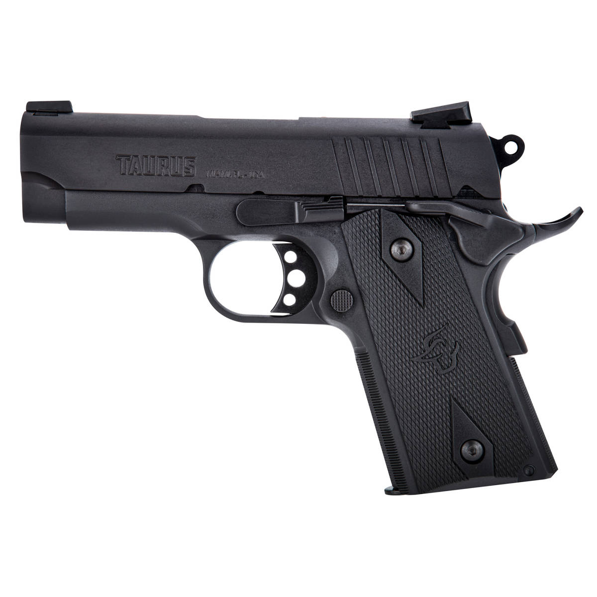 Taurus 1191101OFC 1911 Officer 45 ACP Caliber with 3.50” Barrel, 6+1...-img-1