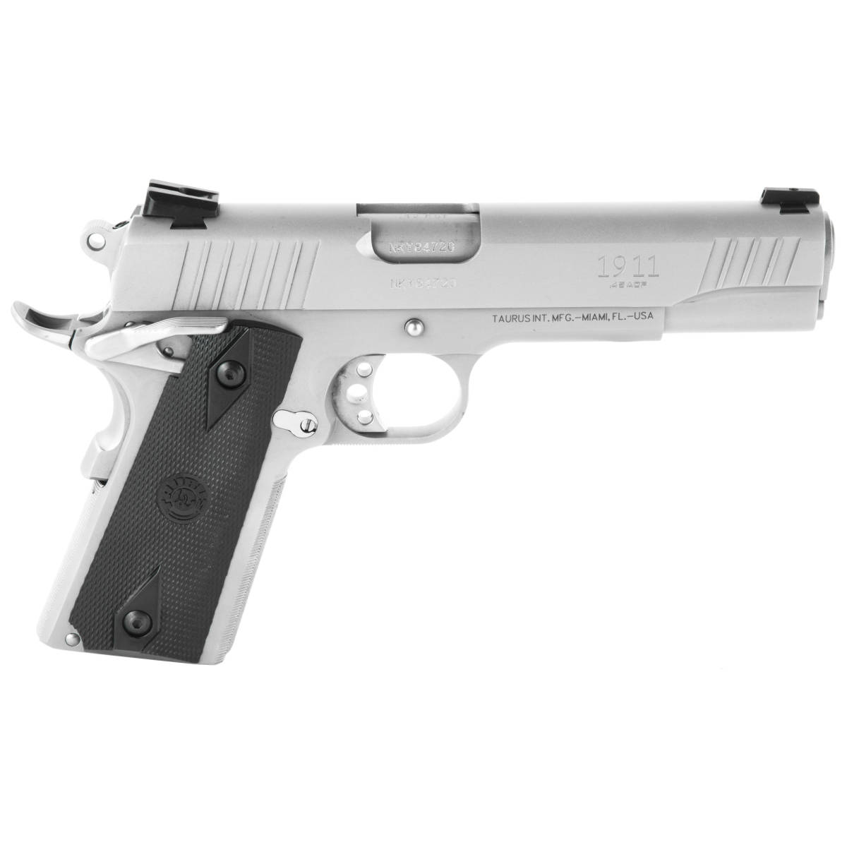 Taurus PT1911 45 ACP 5” Government 1911 Stainless 45Acp Full Size-img-1