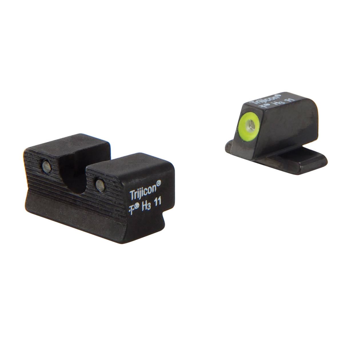 Trijicon 600751 HD Night Sights Green/Tritium Yellow Outline Front...-img-1