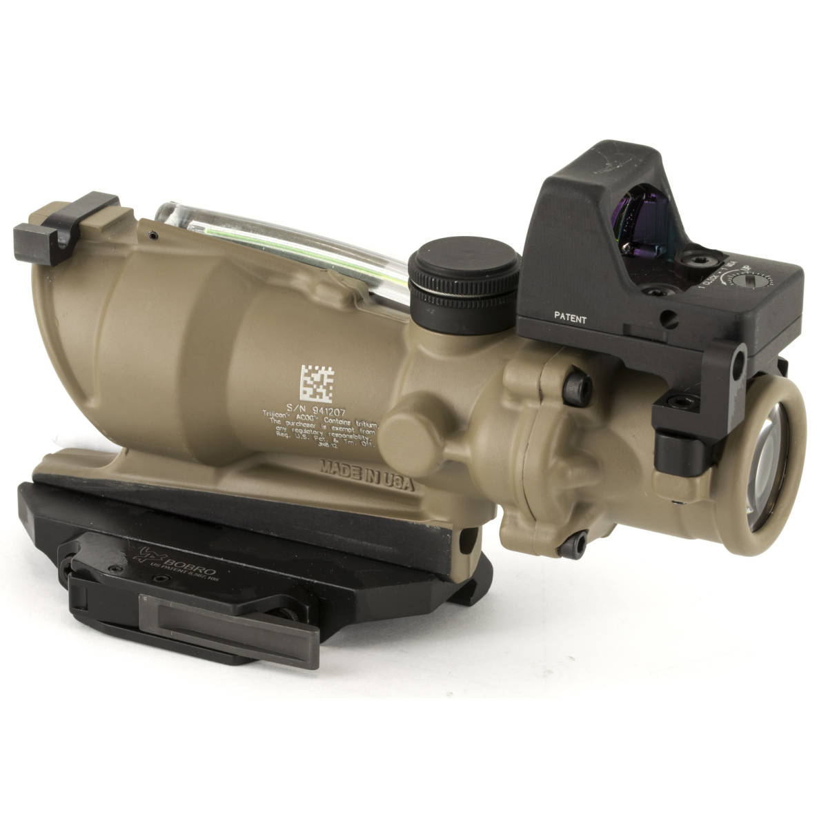 Trijicon 100554 ACOG ECOS Combo Flat Dark Earth 4x32mm Illuminated ...