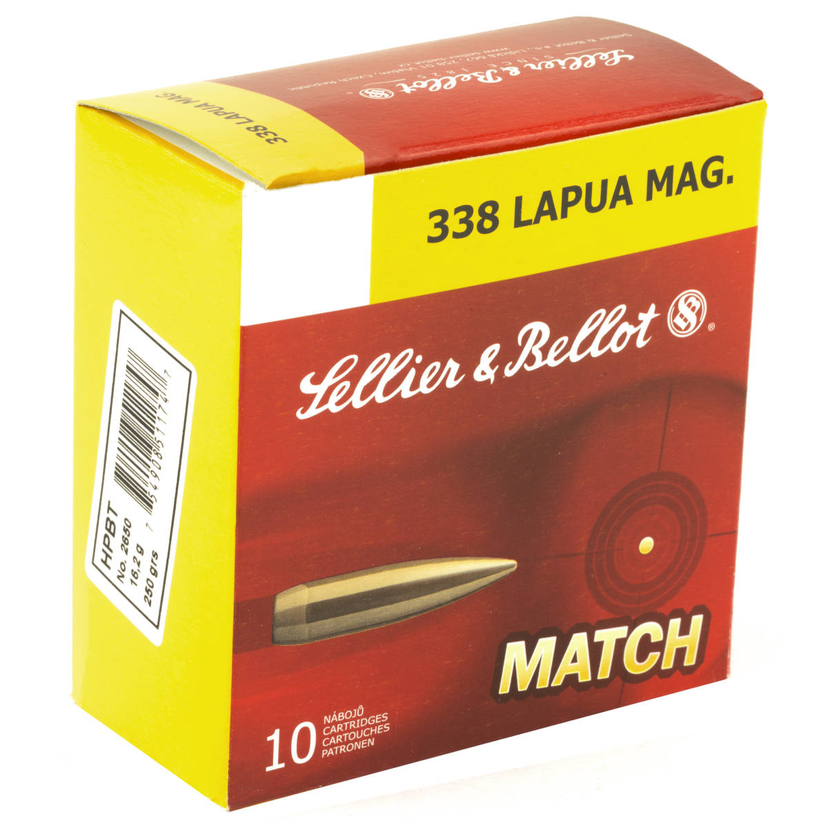 Sellier & Bellot SB338LMA Rifle 338LapuaMag 250gr Hollow Point Boat Tail-img-2