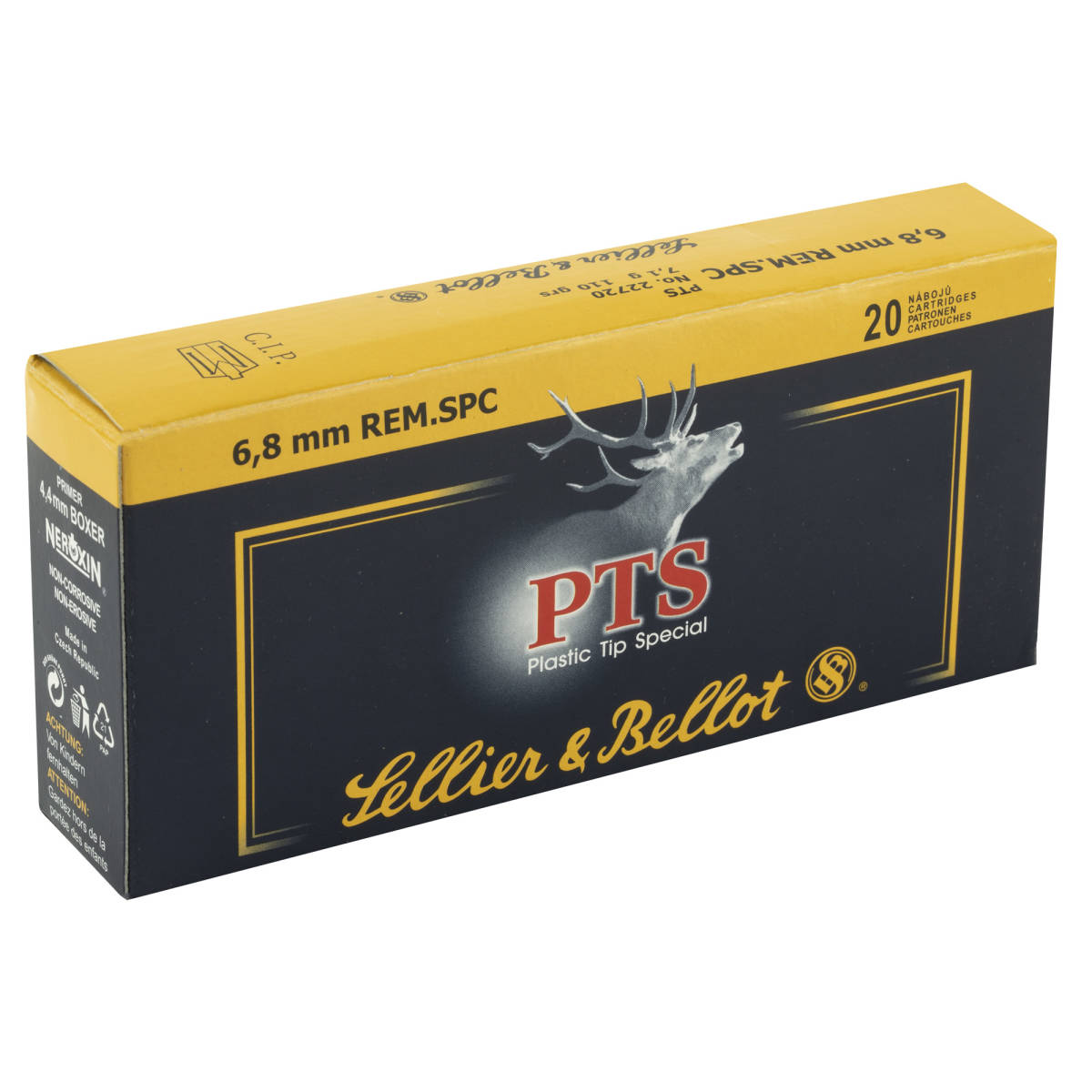Sellier & Bellot SB68B Rifle 6.8mmRemSPC 110gr Plastic Tip Special 20...-img-2