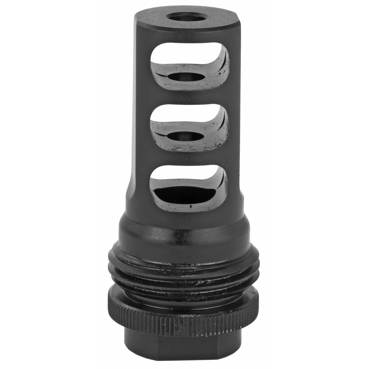 SilencerCo AC142 ASR Muzzle Brake Black Steel with 1/2”-28 tpi Threads-img-0