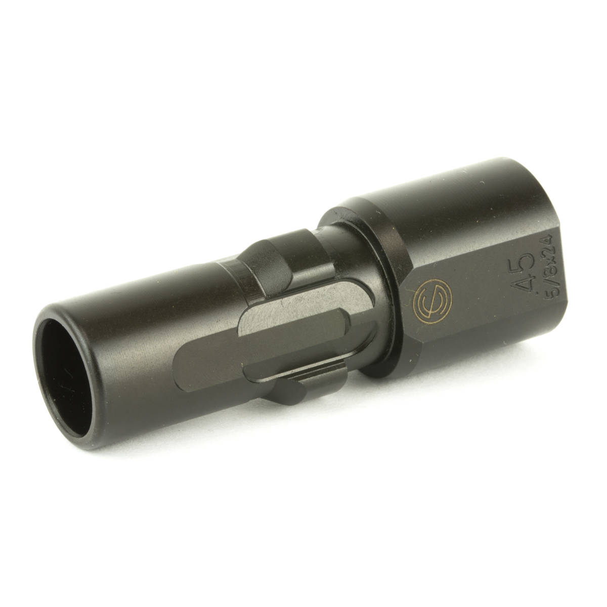 SilencerCo AC2603 3-Lug Muzzle Device 45 ACP 5/8”-24 Threads Black-img-2