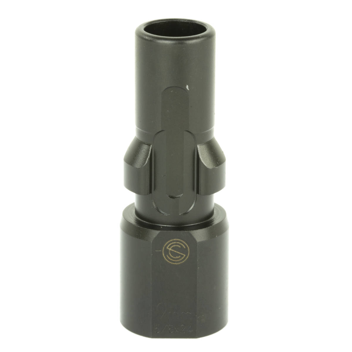 SilencerCo AC2609 3-Lug Muzzle Device 9mm Luger 5/8”-24 tpi-img-0