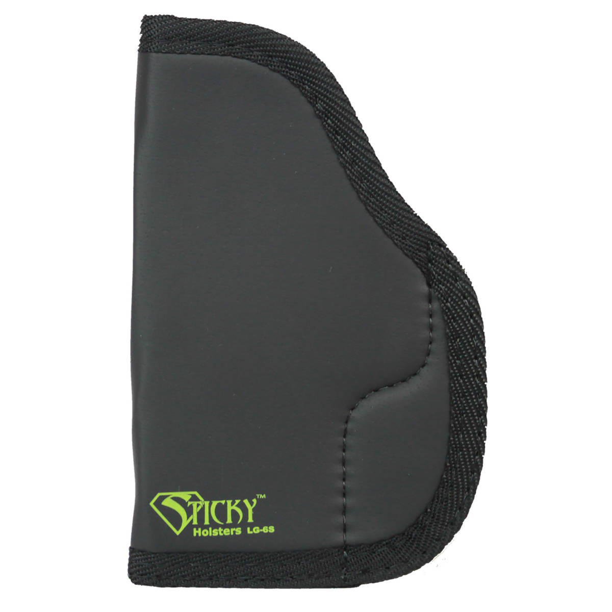 Sticky Holsters LG6S Black/Green Latex Free Rubber Fits Compact/Med Auto-img-0