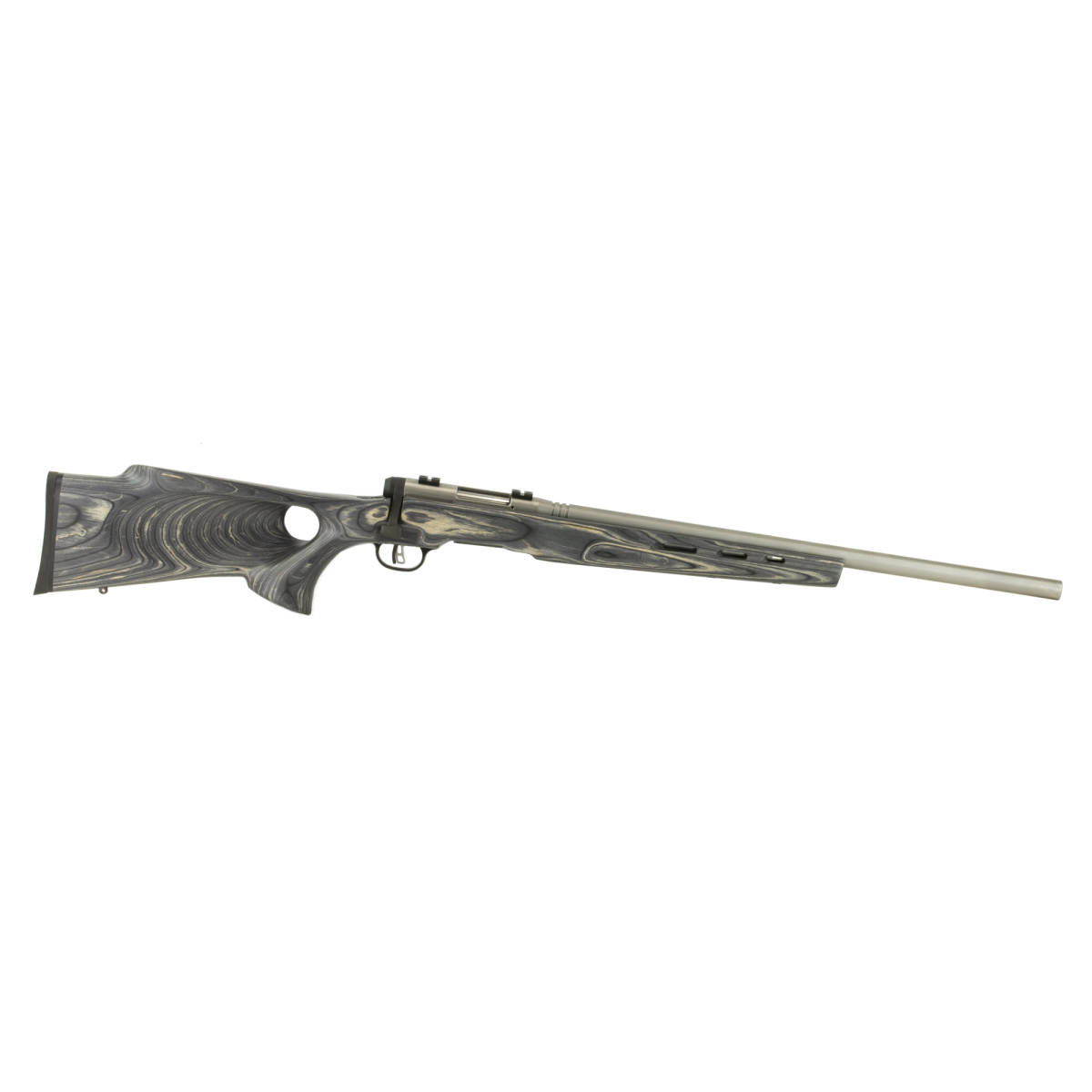 Savage B.MAG Target 17 WSM 8+1 22” Stainless Gray Thumbhole Stock 17WSM ...