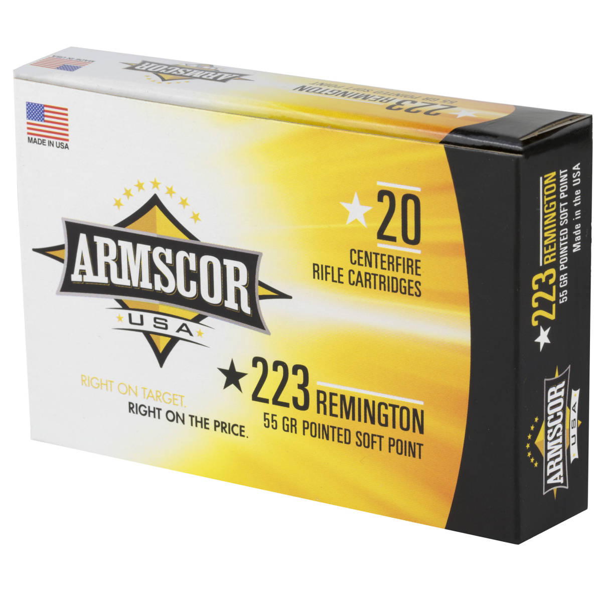 Armscor AC2232N USA 223Rem 55gr Pointed Soft Point 20 Per Box/50 Case-img-3