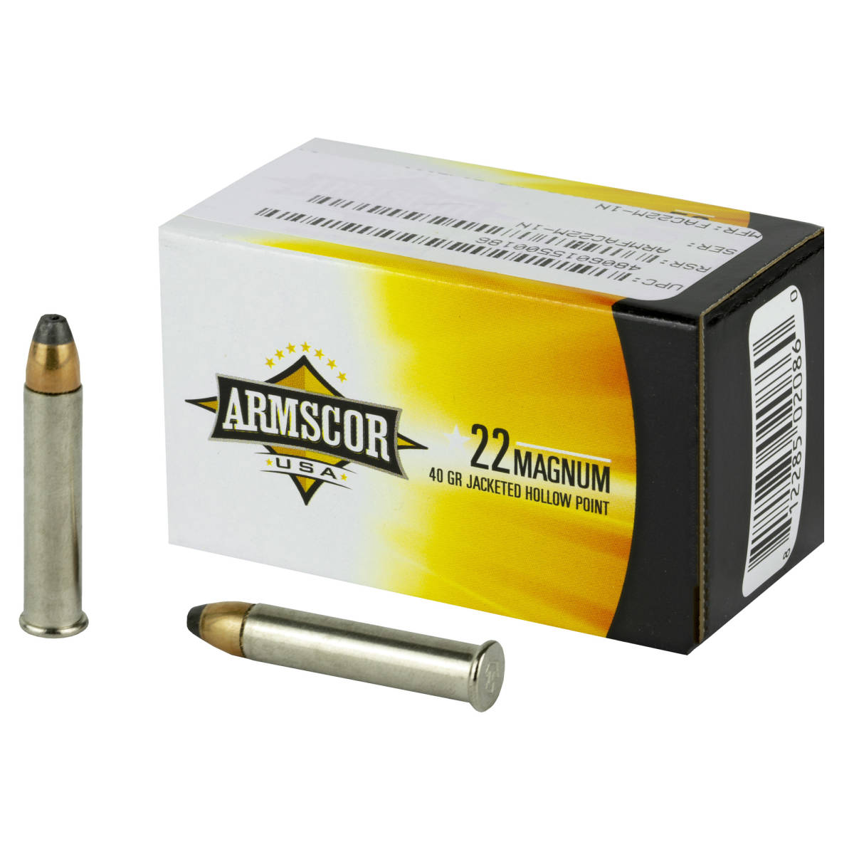 Armscor Rifle 22 Win Mag 40 GR Jacketed Hollow Point (JHP) 50 Bx/ Cs-img-1