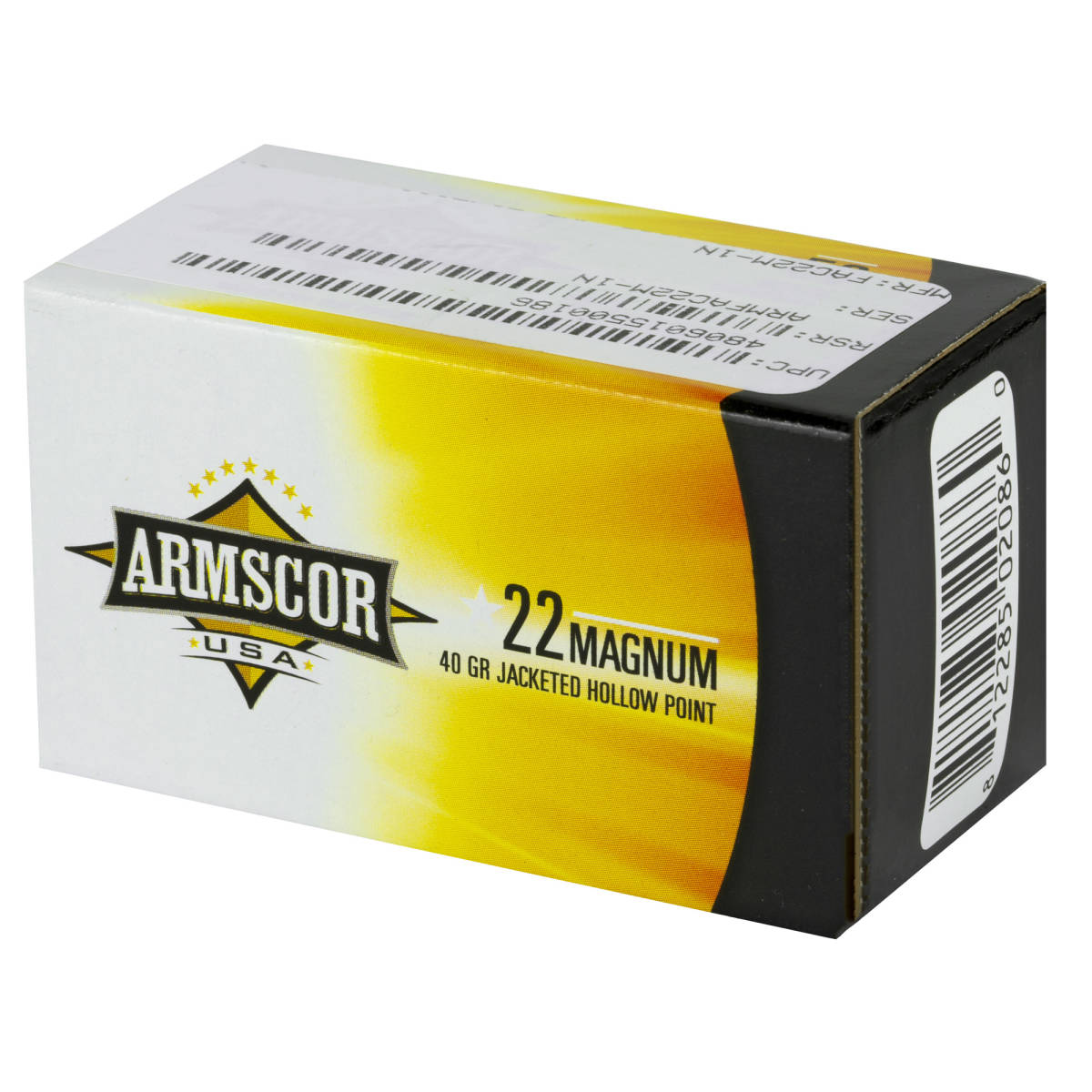 Armscor Rifle 22 Win Mag 40 GR Jacketed Hollow Point (JHP) 50 Bx/ Cs-img-3