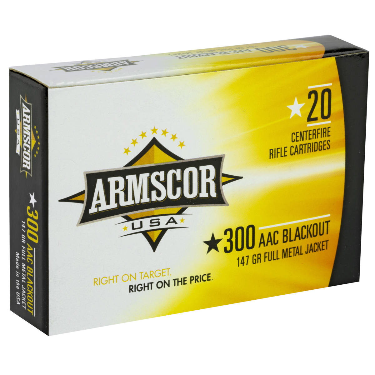 Armscor 300 Blackout 147 gr FMJ Ammo 300AAC-img-1