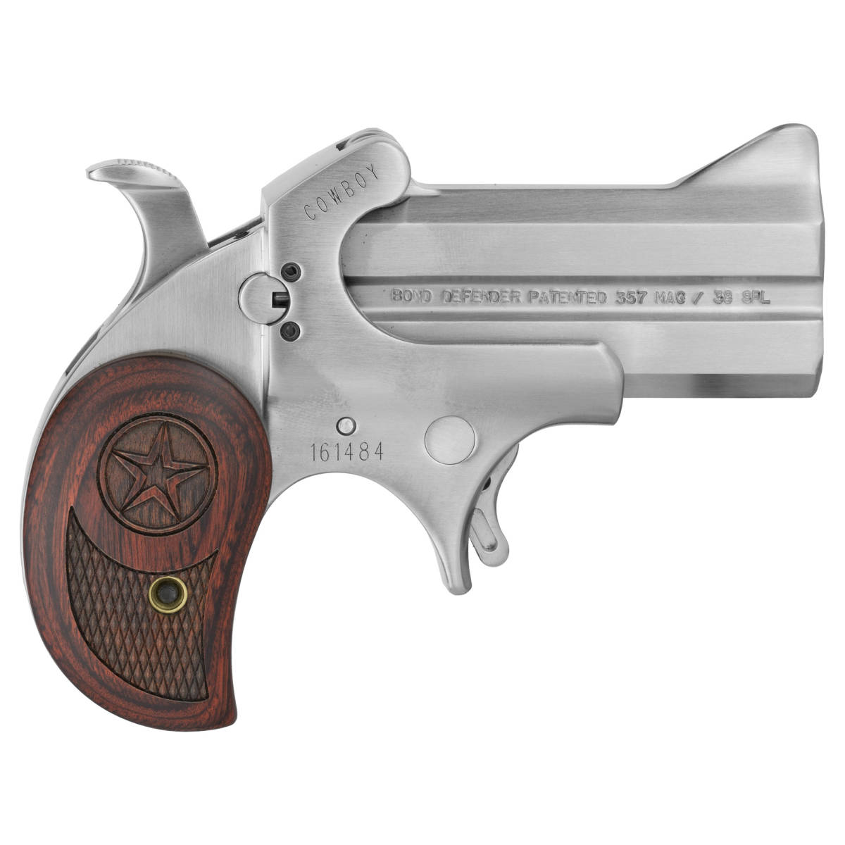 Bond Arms BACD Cowboy Defender 357 Mag/38 Sp 2rd 3” Barrel, Stainless...-img-1