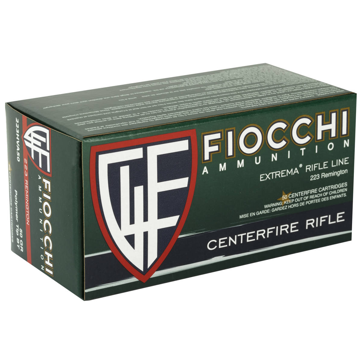 Fiocchi 223HVA50 Field Dynamics 223Rem 50gr Hornady V Max 50 Per Box/20...-img-2