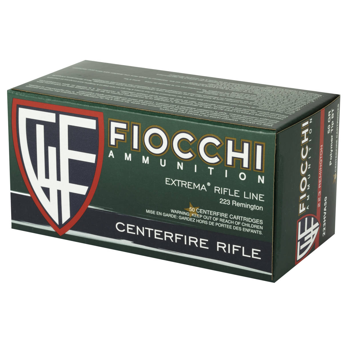 Fiocchi 223HVA50 Field Dynamics 223Rem 50gr Hornady V Max 50 Per Box/20...-img-3