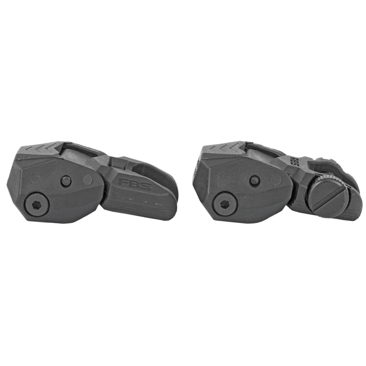 FAB Defense FXFRBS Front and Rear Set of Flip-Up Sights Black Folding...-img-3
