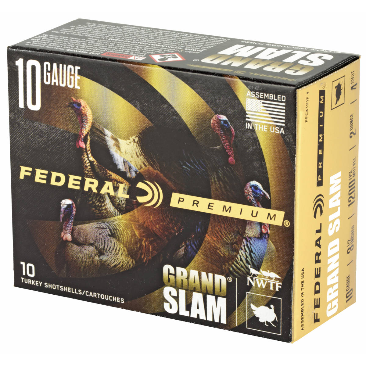 Federal PFCX101F4 Premium Grand Slam 10 Gauge 3.5” 2 oz 4 Shot Bx/ 5 Cs-img-2