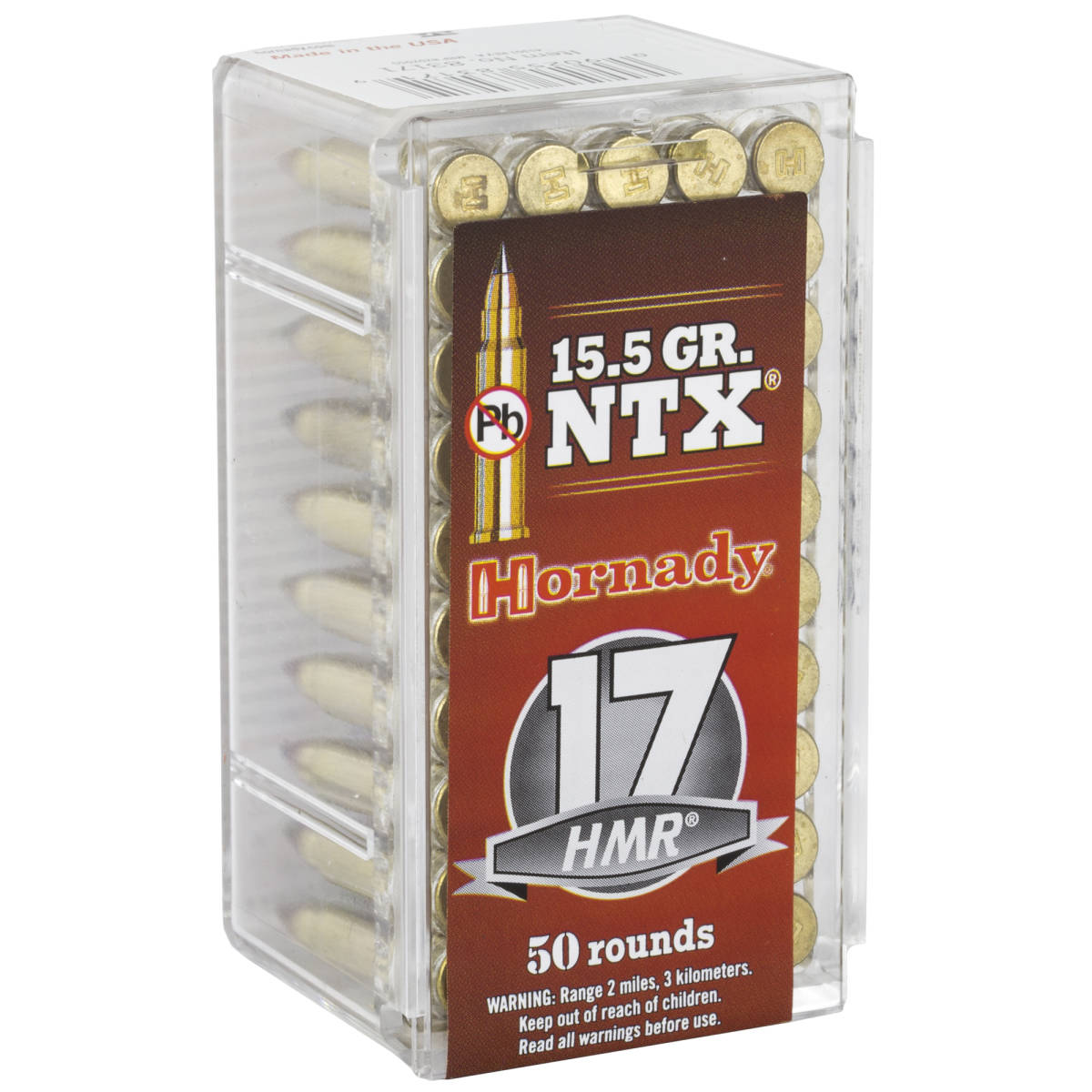 Hornady 83171 Varmint Express 17 HMR 15.5 gr Non Toxic Lead Free 50 Per...-img-2