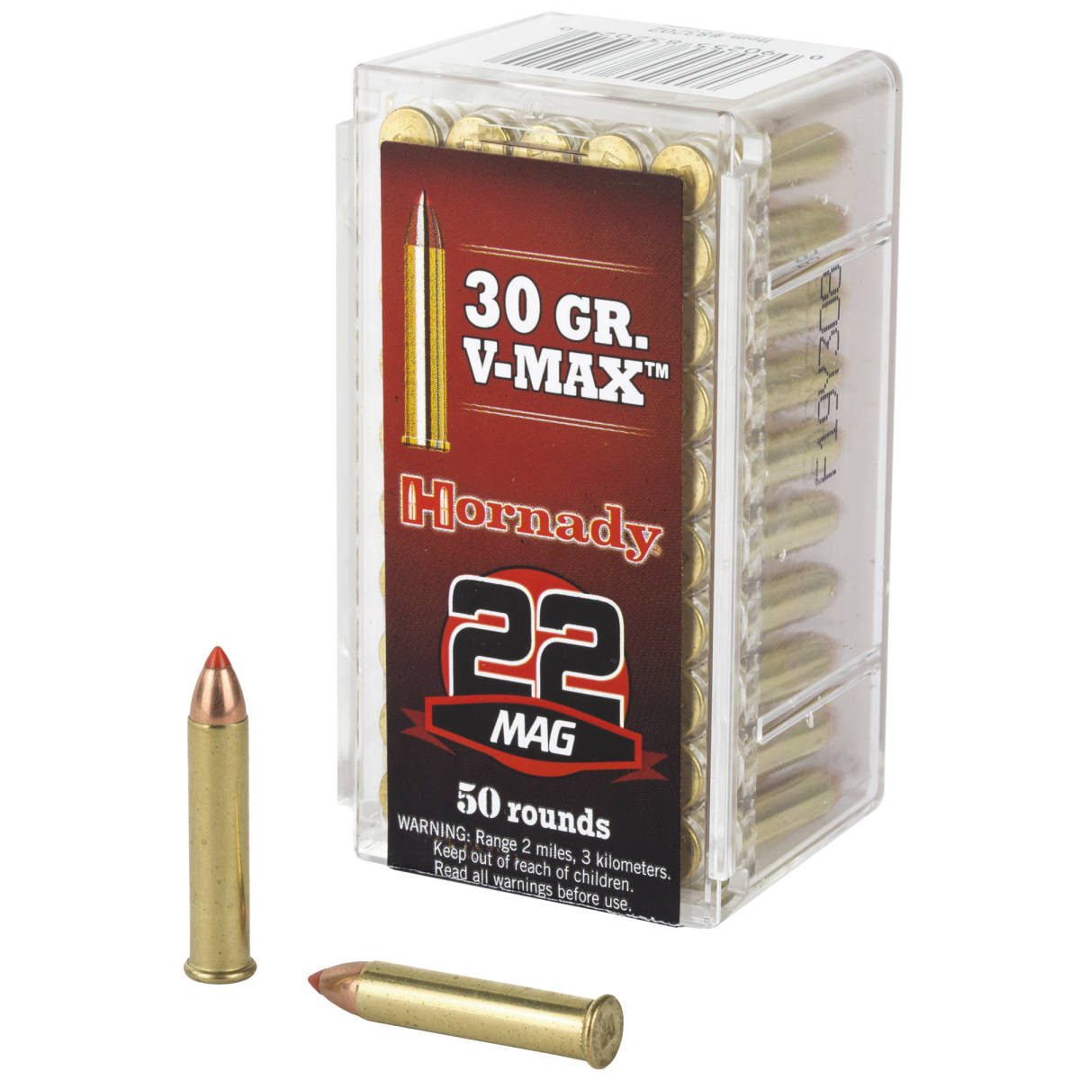 Hornady 22 Mag Varmint Express 30 gr V-Max Magnum Ammo 30gr 22WMR-img-0