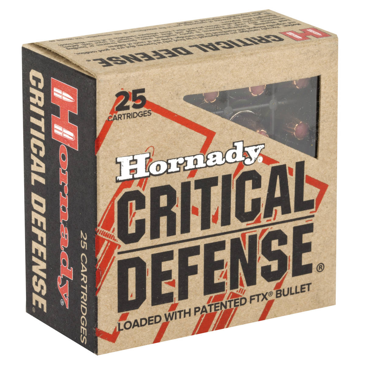 Hornady Critical Defense FTX 380 ACP AMMO 90 Grain 25 Rounds 90080-img-1