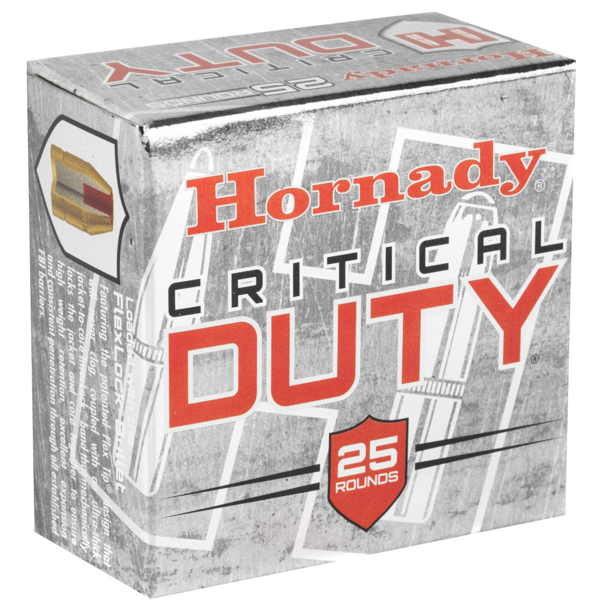 HORNADY CRITICAL DUTY 9MM+P 135 GR HOLLOW POINT AMMO PERSONAL DEFENSE HP 9-img-1