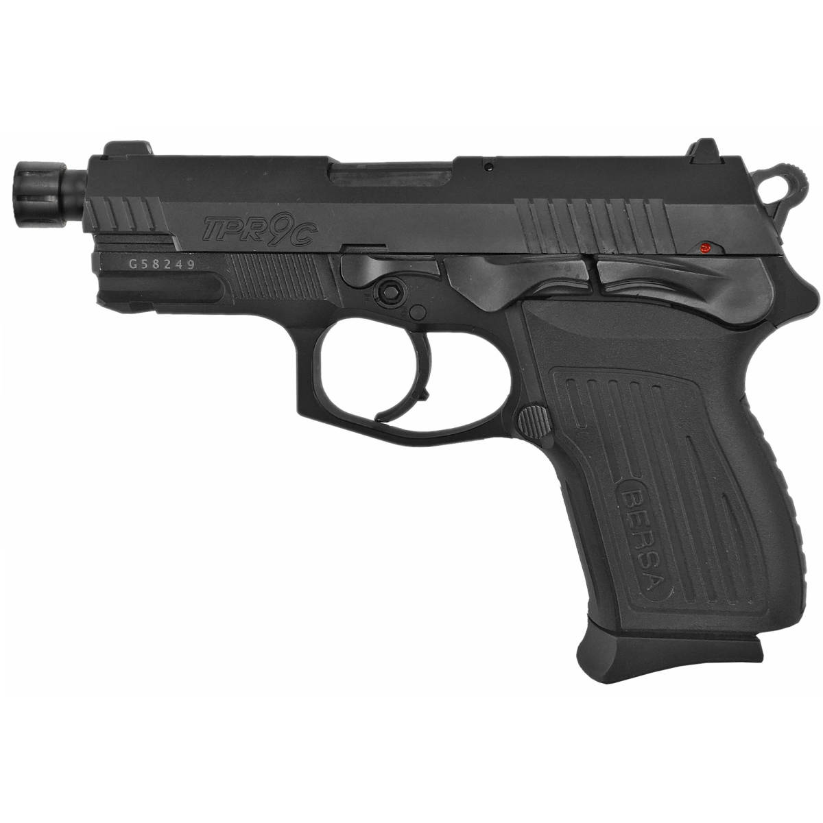 Bersa TPR9CMX TPRCX Compact Frame 9mm Luger 13+1, 4.10” Black Steel...-img-0