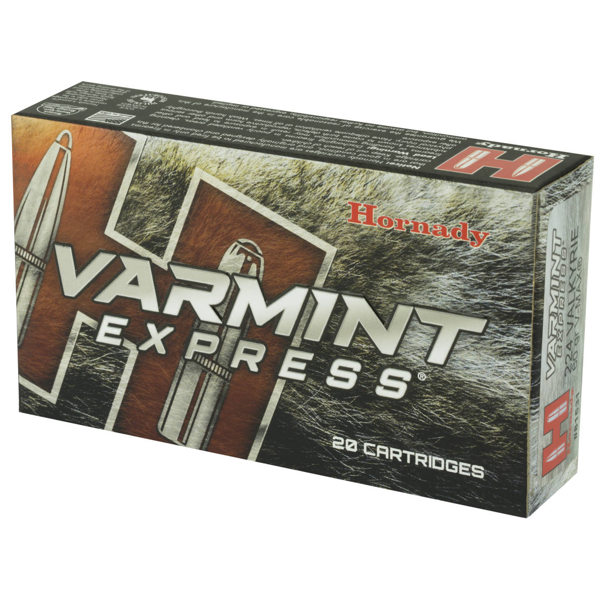 Hornady 81531 Varmint Express 224Valkyrie 60gr V Max 20 Per Box/10 Case-img-3