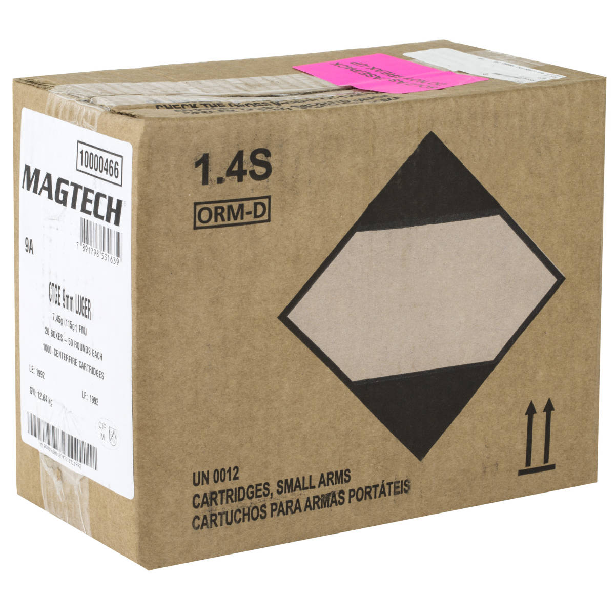 Magtech 9A Range/Training 9mm Luger 115 gr Full Metal Jacket 50 Per Box ...