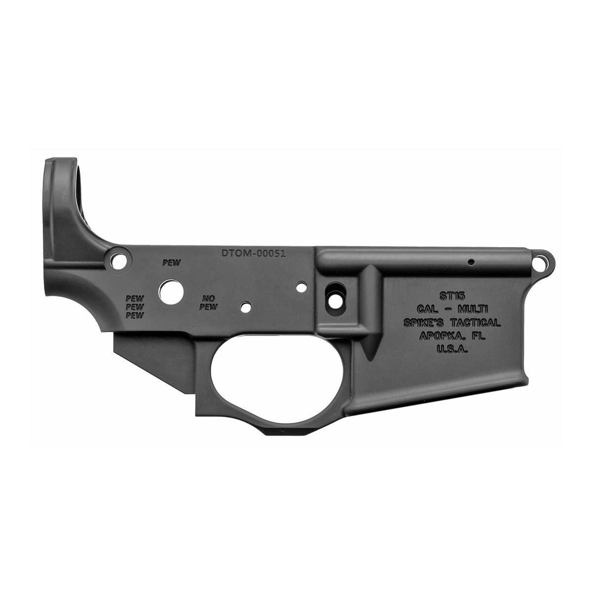 SPIKE’S TACTICAL STRIPPED LOWER GADSDEN FLAG DTOM DON'T TREAD ON ME AR-15-img-1
