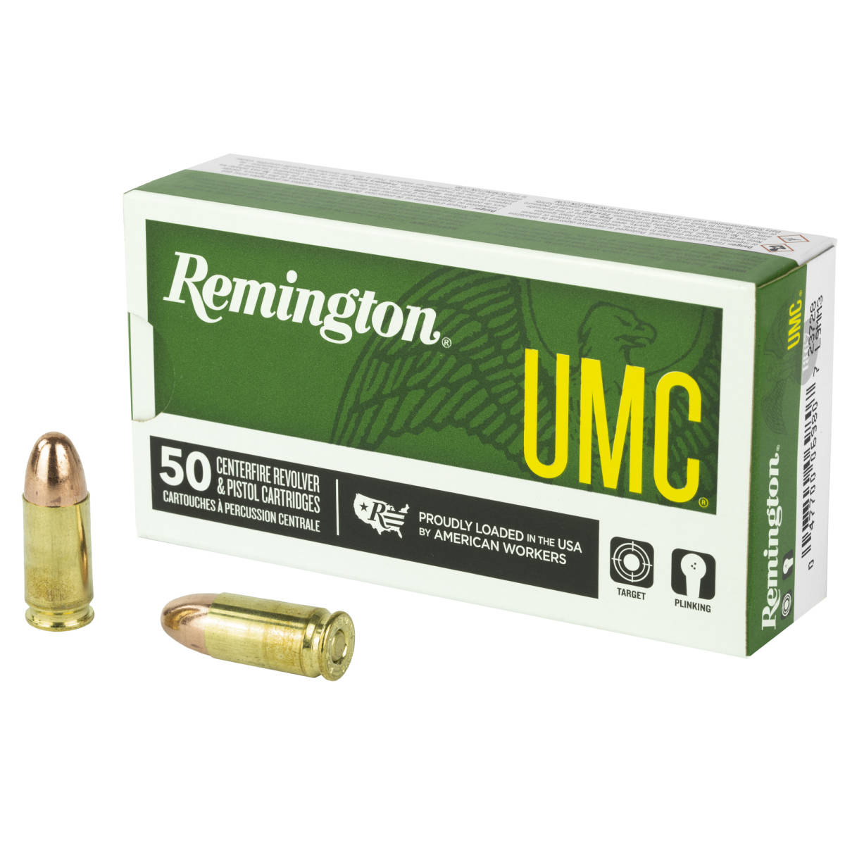 Remington UMC 9mm Ammo 115 gr FMJ 115gr Ball grain-img-1