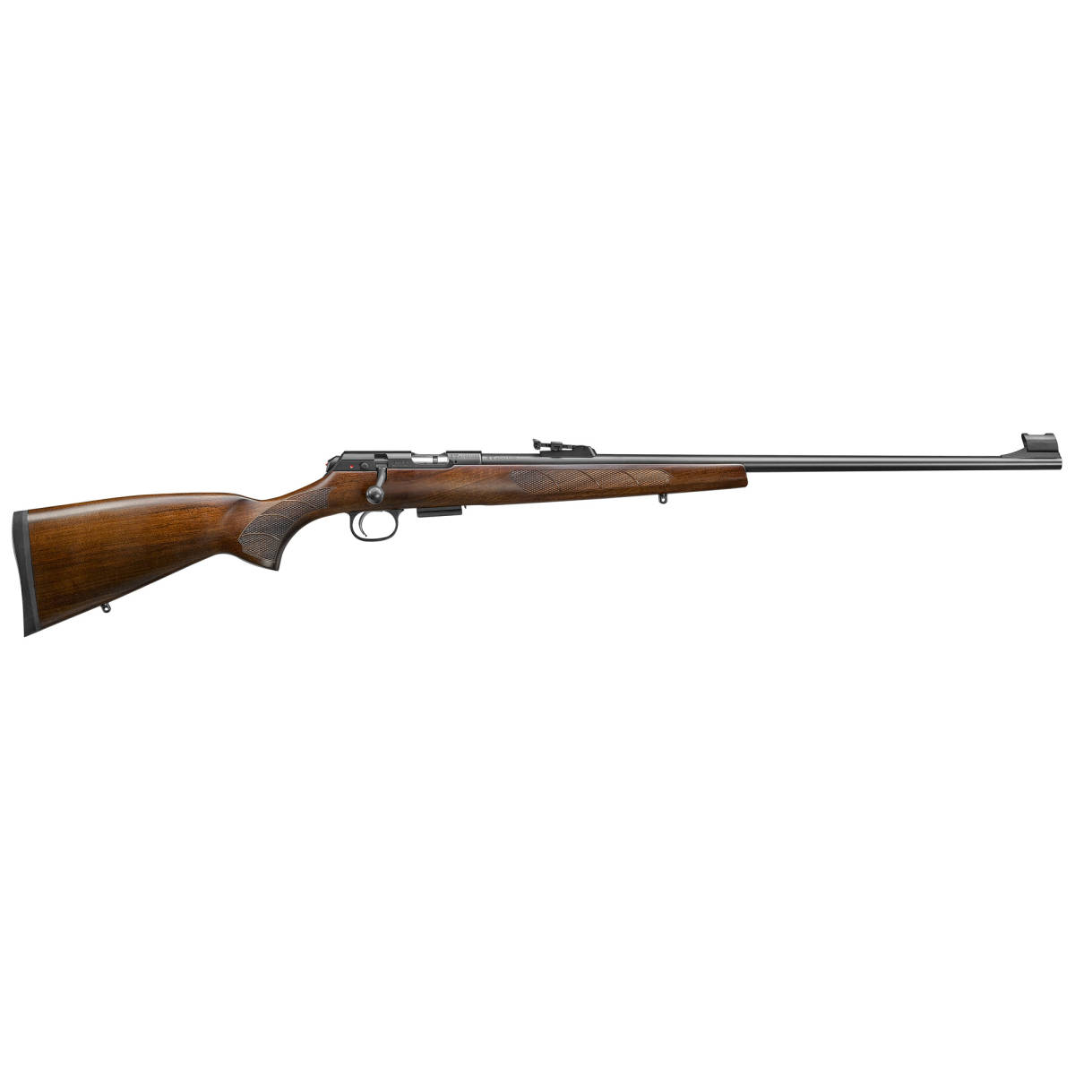 CZ-USA 02303 CZ 457 Lux Full Size 17 HMR 5+1 24” Black Nitride Steel...-img-1