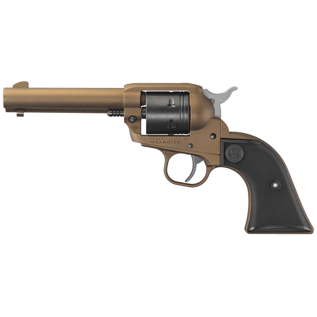 Ruger Wrangler 22 LR Revolver Burnt Bronze 4.62” 6 Round Black...-img-1