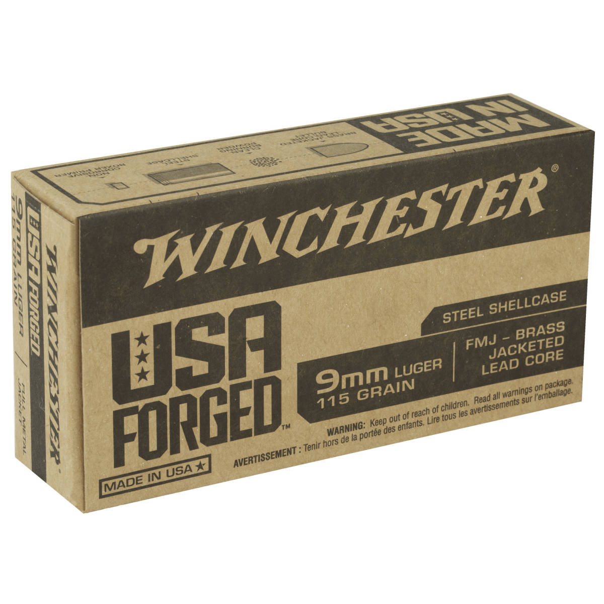 Winchester Ammo WIN9SV USA Forged 9mmLuger 115gr Full Metal Jacket 50...-img-2