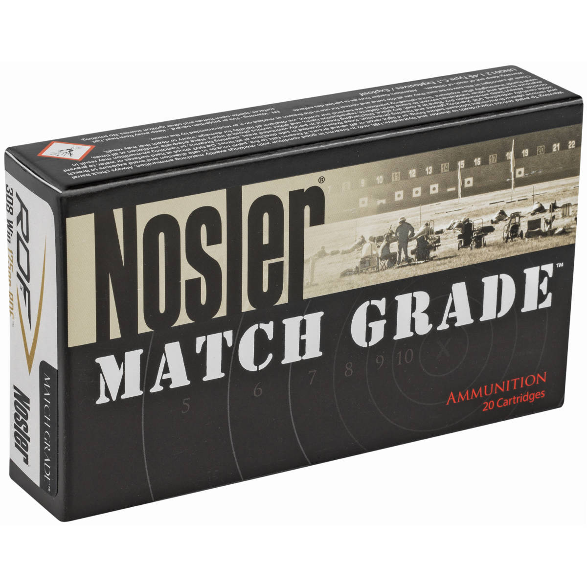 Nosler 60132 Match Grade RDF 308Win 175gr Hollow Point Boat Tail 20 Per...-img-2