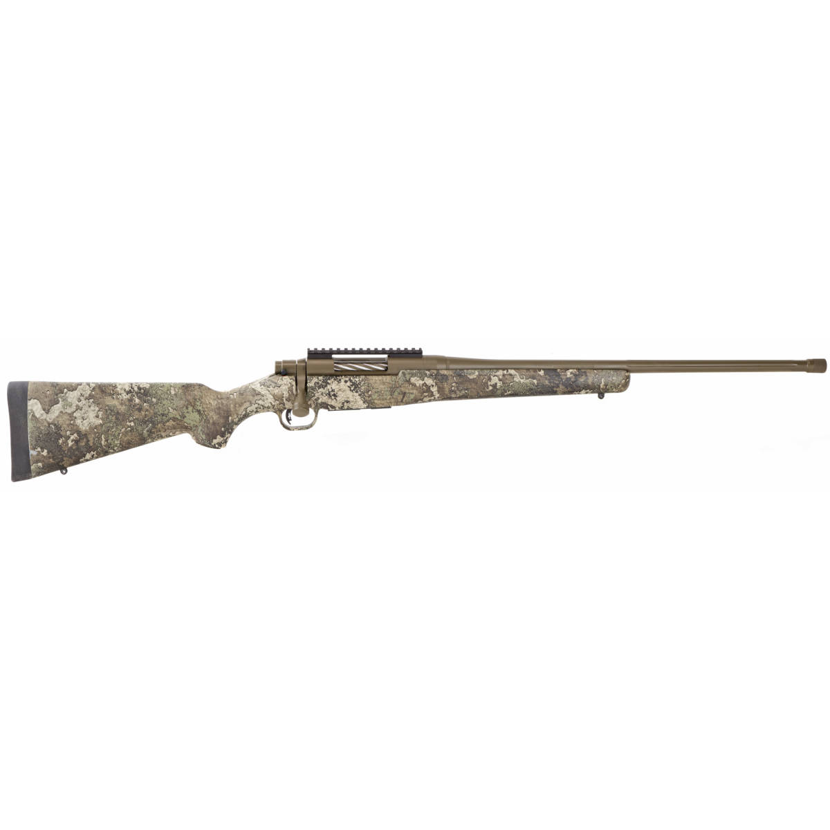 Mossberg 28044 Patriot Predator 243 Win 5+1 22” Brown Cerakote 4.49”-img-1