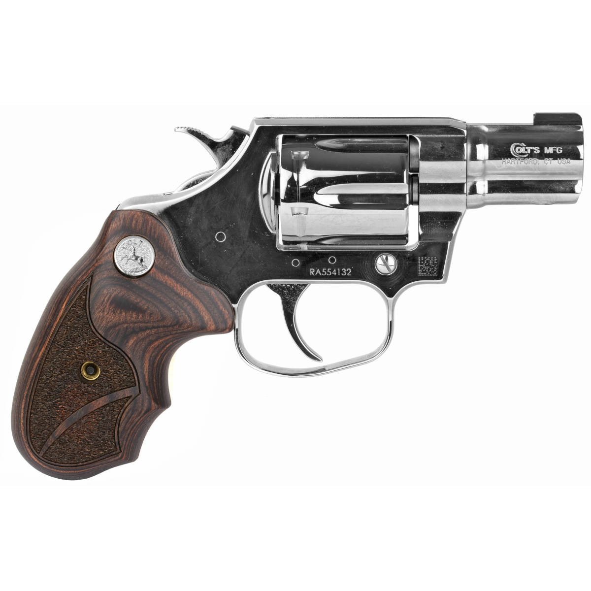 Colt Cobra Bright 38 Spl 6rd Polished Stainless Wood COBRA-SS2BB...-img-2