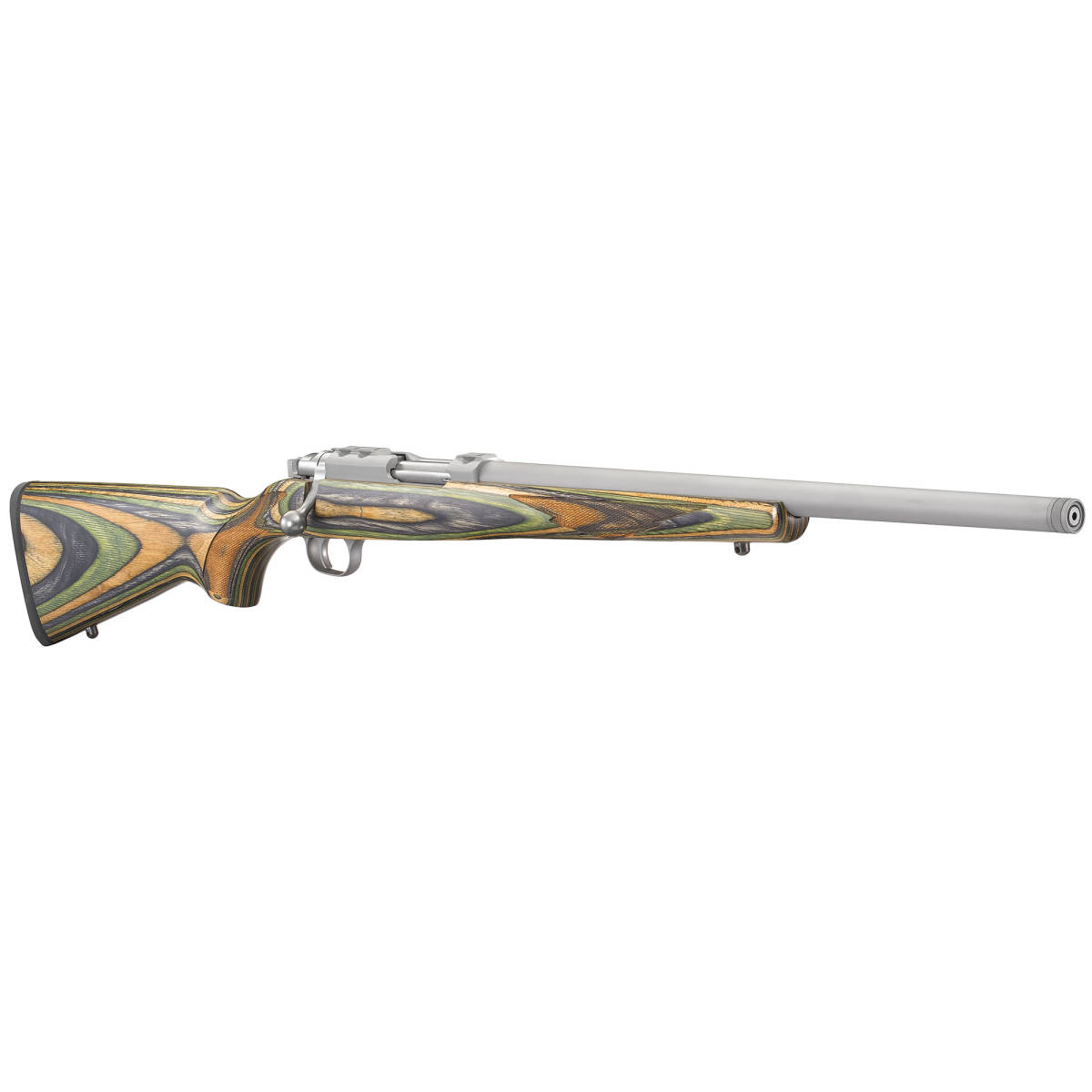 Ruger 77/17 17 WSM –Stainless 18.5" Threaded Barrel Green Mountain...-img-3