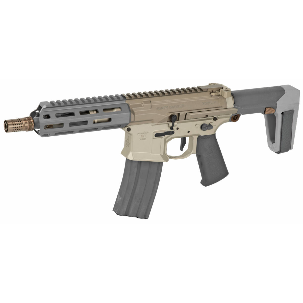 Q LLC HB300BLK7PISTOL Honey Badger 300 Blackout 7” 30+1 Flat Dark...-img-3