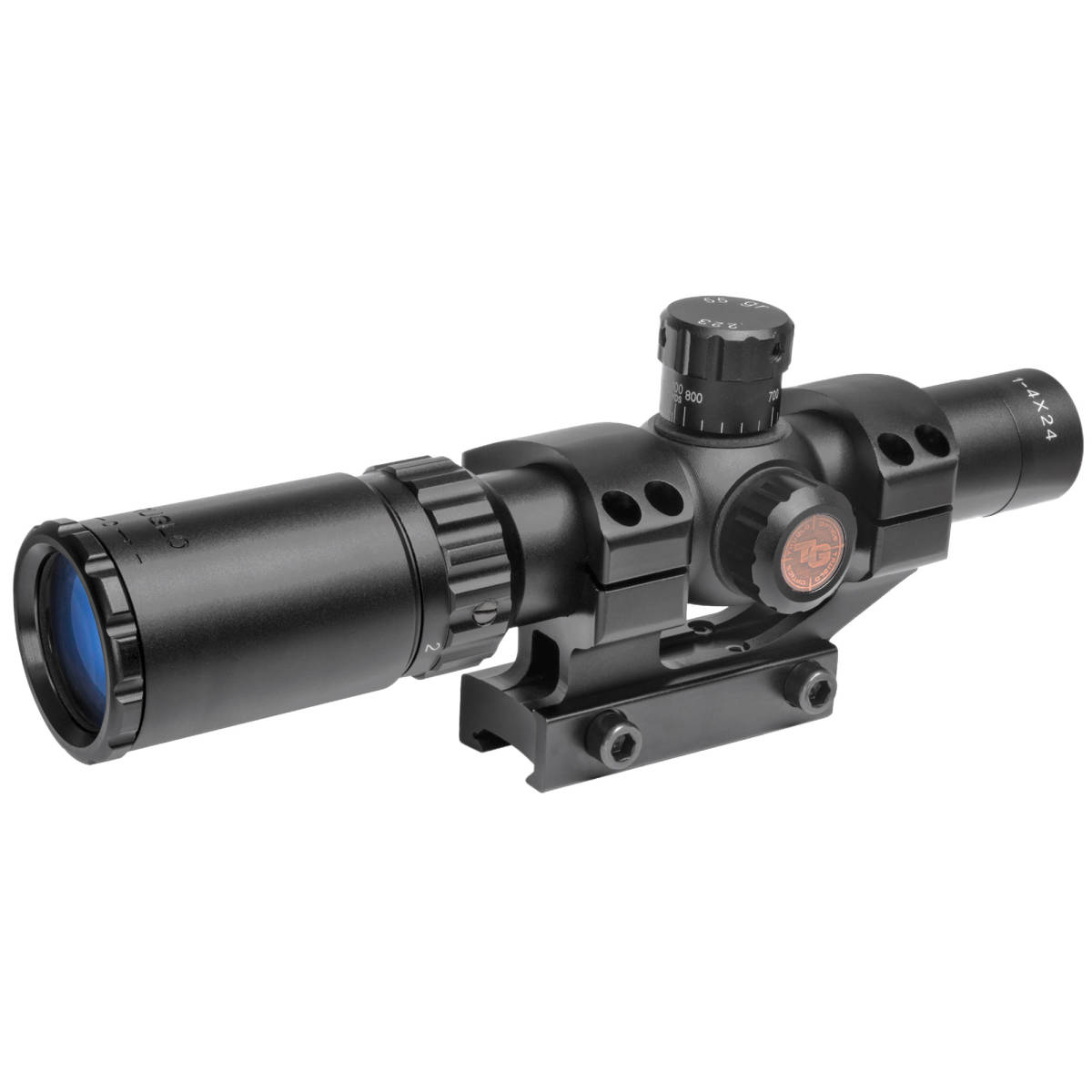 Truglo TG8514BT Tru-Brite 30 1-4x 24mm Obj Wide FOV 30mm Tube Black...-img-1